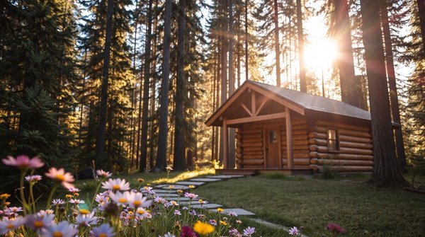 Découvrir le charme naturel d'un chalet en bois lumineux